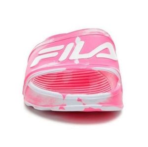 ๐ฃFILA ๐ฃSleek Marble Slides in Knockout Pink & White footwear